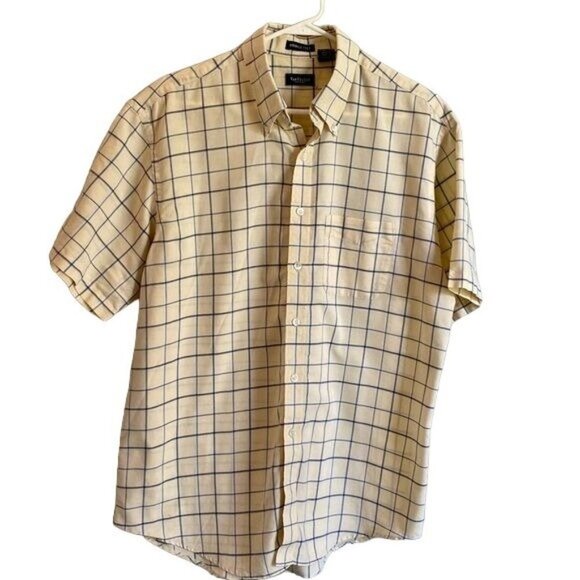 Van Heusen Mens Short Sleeve Button Down Shirt Size Large - Picture 6 of 8